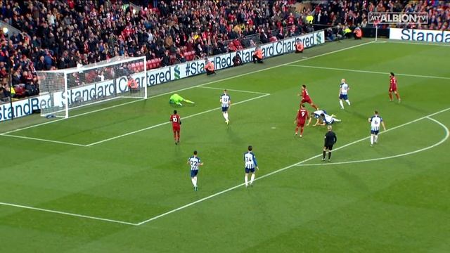 Liverpool 2 Brighton & Hove Albion 1