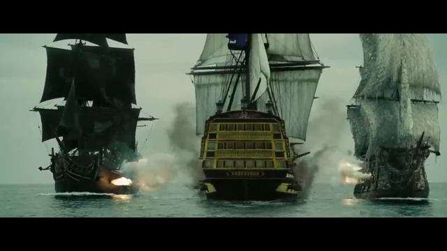 Pirates of the CaribbeanAt World's End-The Black Pearl and The Flying Dutchman vs Endeavor