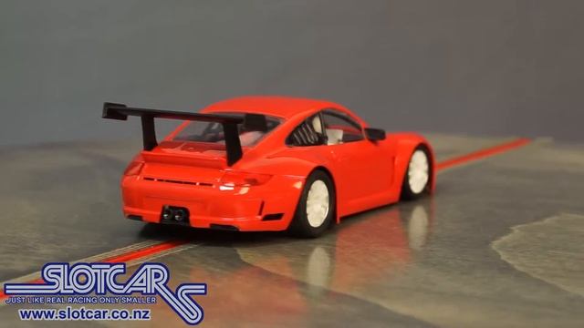 NSR Slot Car Porsche 997 Test Car Red Slotcar 1063AW