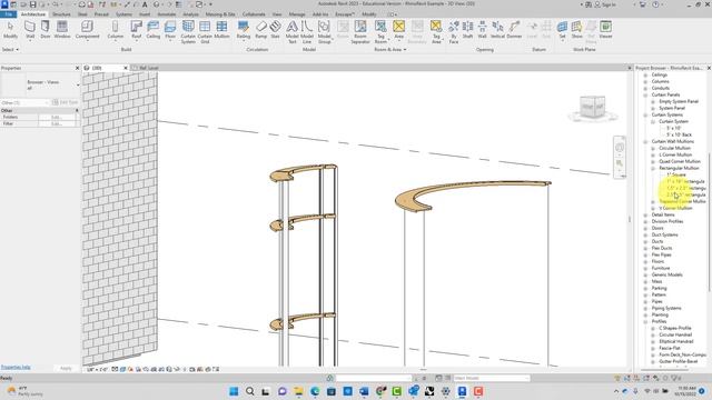 A05-07 Curved Curtain Wall