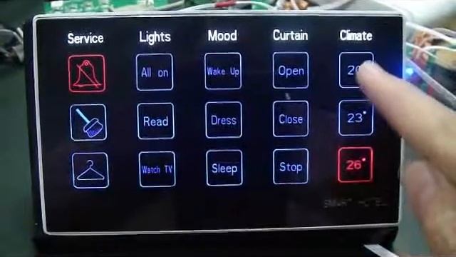 GRMS Hotel Automation bed side control by Smart-BUS G4 USA - FoxtraMedia