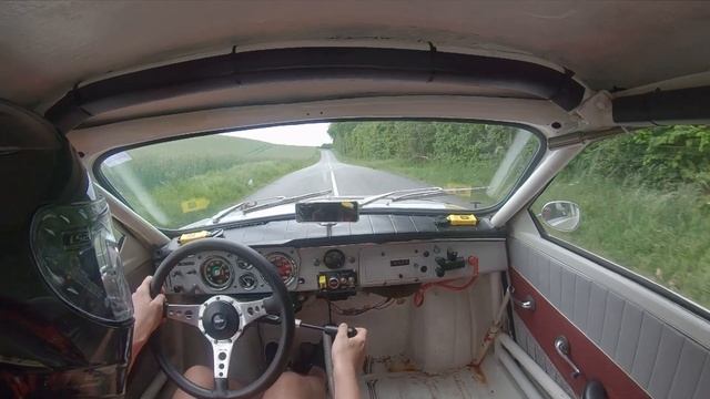 Ryegaard Hill Climb 2024 - Saab 96 Sport, 1963 Two Stroke, run #3