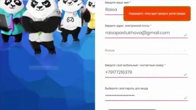 Регистрация на PUNK PANDA Farm 🐼