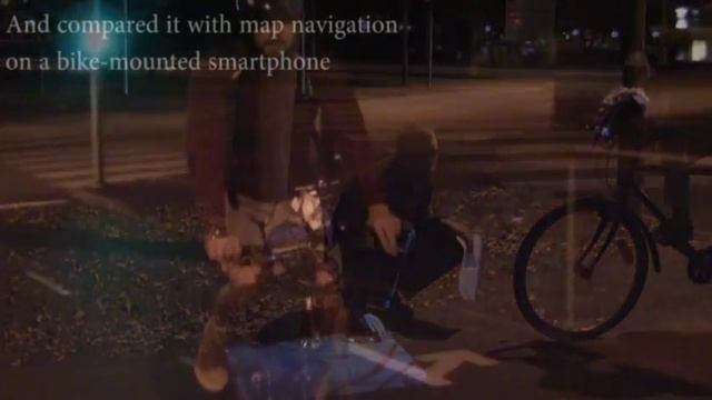 Smart Flashlight: Map Navigation Using a Bike-mounted Projector