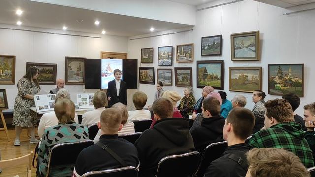 Выступление Димы Дедкова на открытии выставки члена Союза художников России Владимира Нестеркова