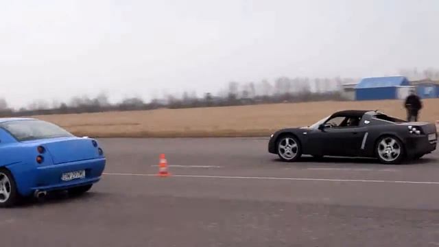 piwo&ravo opel speedster vx220 vs Fiat coupe turbo Konin 1/4 Poland