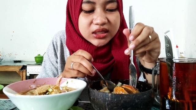 BAKSO SUMSUM DAN MERCON, MUKBANG DI WARUNGNYA LANGSUNG, SPICY MEATBALL