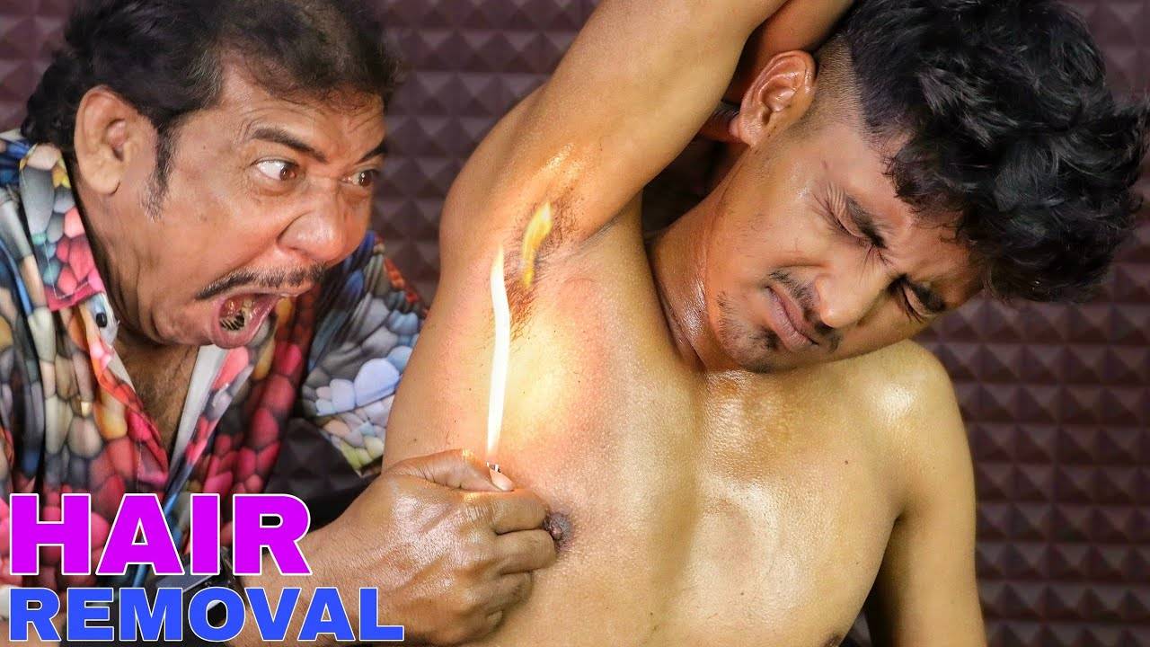 Underarm Hair Removal | Intense Hair Cracking | Head Massage & Neck Cracking | Hair Scratching ASMR
