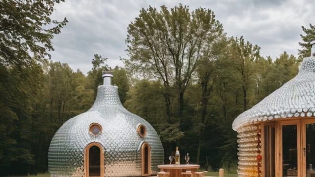 Как россиянин построил целое поместье из бутылок