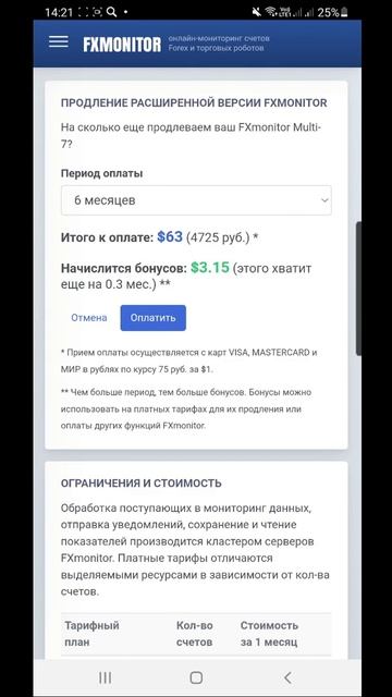 Как оплатить FXmonitor (оплата, продление) | ЮЛИЯ ПАНФЕРОВА