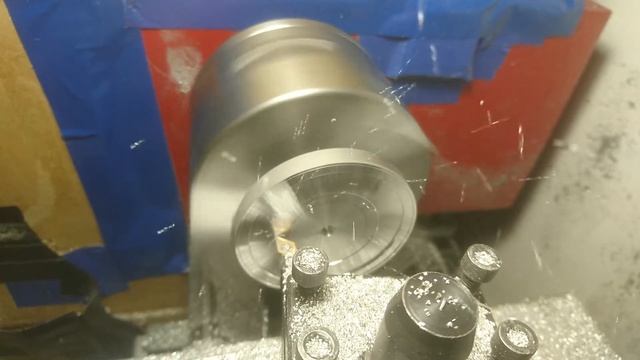 Machining Pocher Alfa Romeo Brake Drum (1/8 Scale) - Inner Side of Outer Drum - In Scale Engineerin