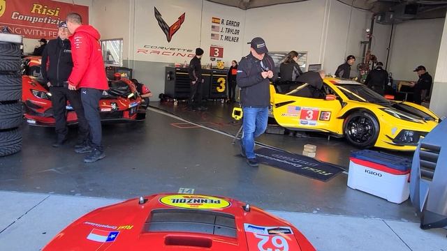 Rolex 24 IMSA WeatherTech Friday part1 around garage| Daytona - Jan 27 2023