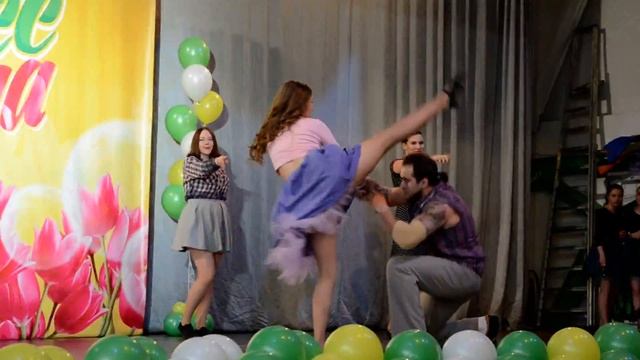 Стиляги. Мисс Весна 2016 #upskirt#sexy#шоу#танец