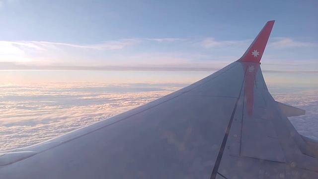 Полет в облаках под музыку. Весь полет из Екатеринбурга в Москву с остановкой в Ижевске. ИЖавиа