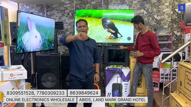 43 inch smart tv 9,999 |Cheap and Best low price Smart TV Market in Hyderabad|Free Home Theater|