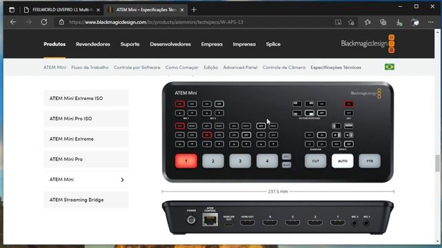Qual a melhor, Atem Mini ou Live Pro L1 | Black Magic e FeelWorld