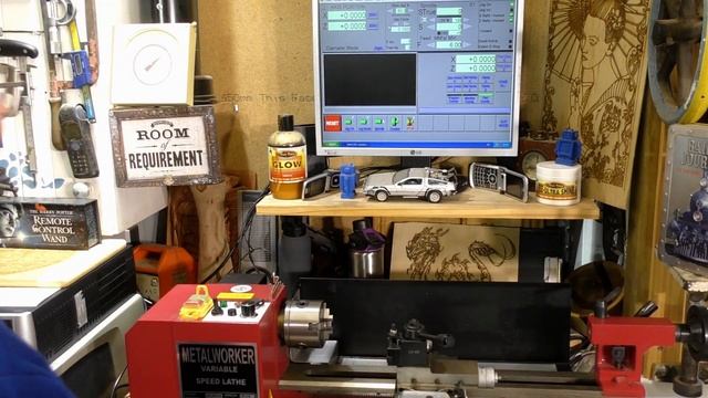 A CNC mini-lathe conversion Harbor freight/grizzly 7 x 14-inch new Mach3 BOB setup