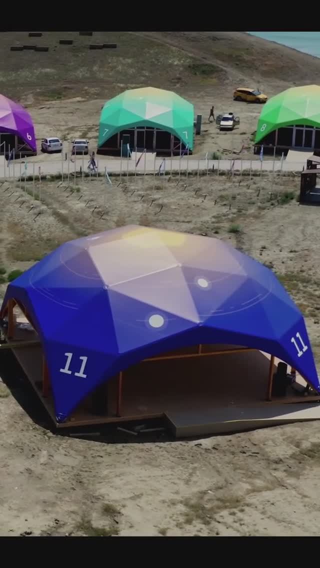 Самый большой купольный павильон из дерева!