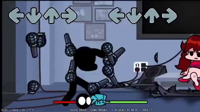 Guerra de microfone com o stickman!! (fnf vs stickman da zueira)