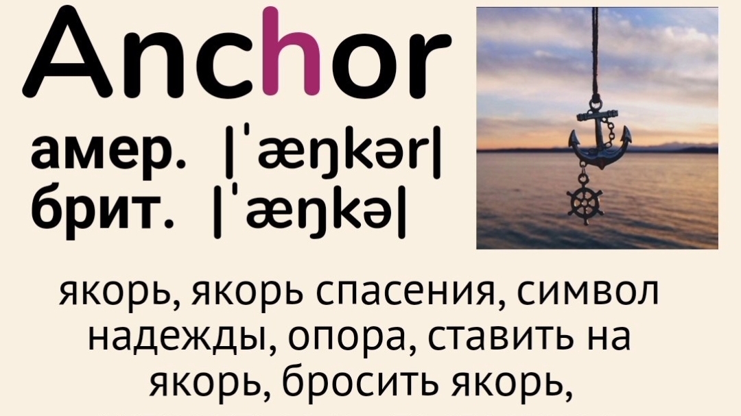 Слова с непроизносимыми буквами/тренажер👉anchor