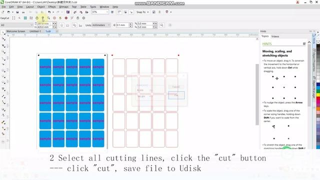 Подготовка файла к печати и резки на каттере DIGICUT350  (CorelDRAW) с помощью USB флешки