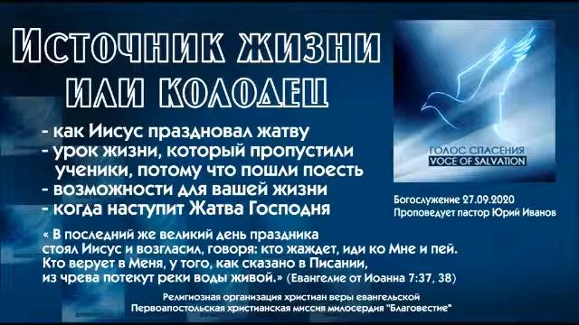 Источник или колодец