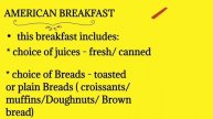 types of breakfast in Hotels | Different kind of breakfast offered by star hotel.