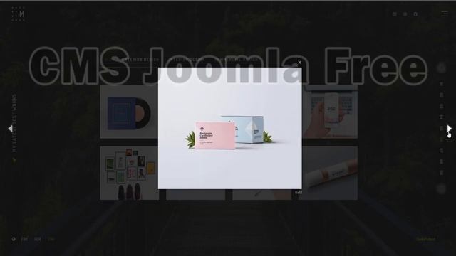 Mumbrass - Full Screen Personal Portfolio Joomla! Template download