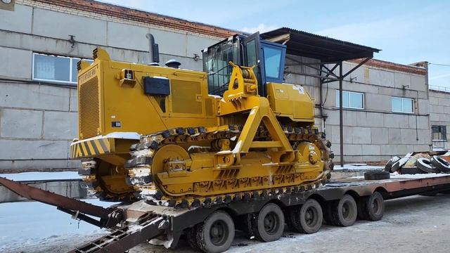Съезд трубоукладчика TGY70 TRYBERG с трала