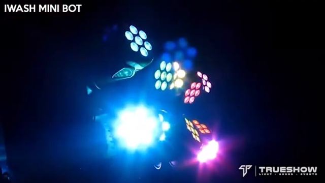 TRUESHOW | iWash Mini Bot | Mini Cabezal Móvil LED 7x10W RGBW | Wash