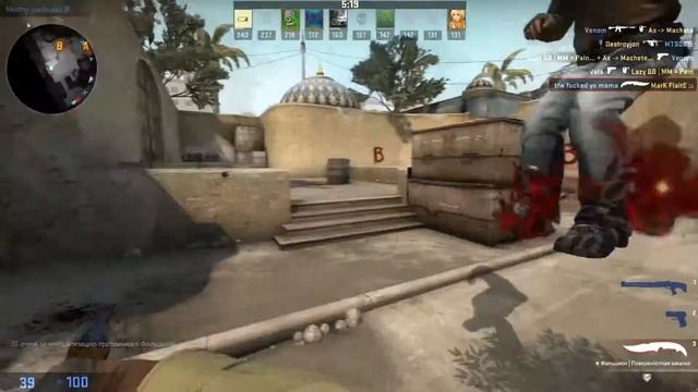 Falchion knife | case hardened (Worn) showcase