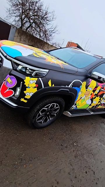 ПОЛНАЯ ОКЛЕЙКА CHANGAN HUNTER ВИНИЛОГРАФИЕЙ С МАТОВОЙ ЛАМИНАЦИЕЙ