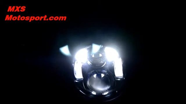 V540 Projector Headlight fitted on Harley Street 750 by MXS Motosport