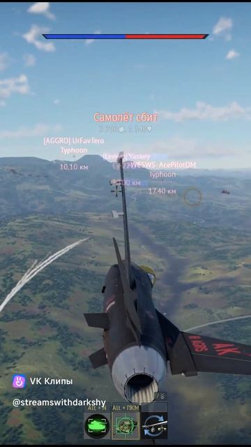 эпичный бой на F16C block 50 в Warthunder