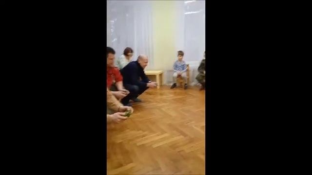 Развлечение к 23 февраля "Вместе с папой". Группа "Белочки"