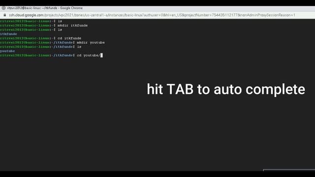 20 basic linux commands for everyone (2021)  Hands-on demo on google cloud (gcp) linux vm