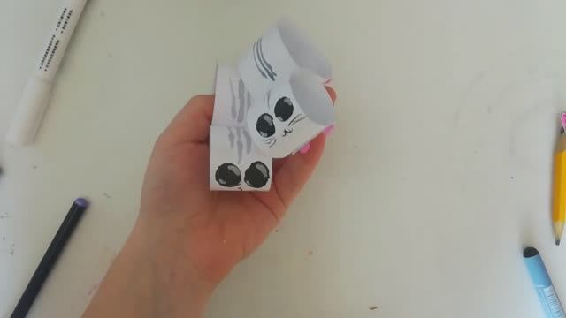 Делаем хомяка из бумаги