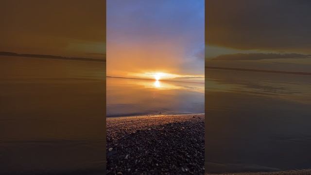 Лес закат озеро радуга #озеро #курги #челябинскаяобласть
