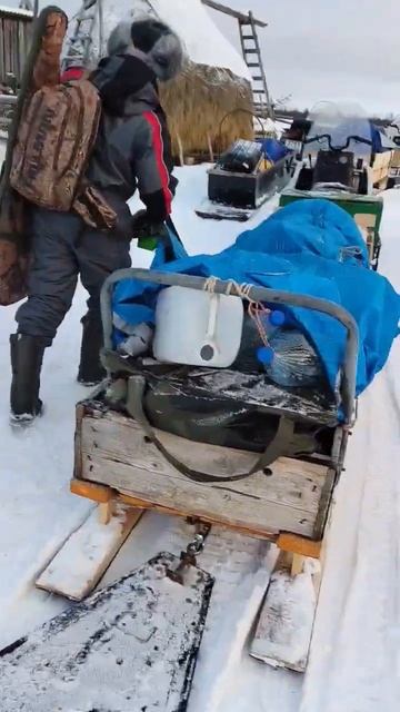 Заряжены по полной! жди нас северная рыба! снегоходы RM знают свое дело