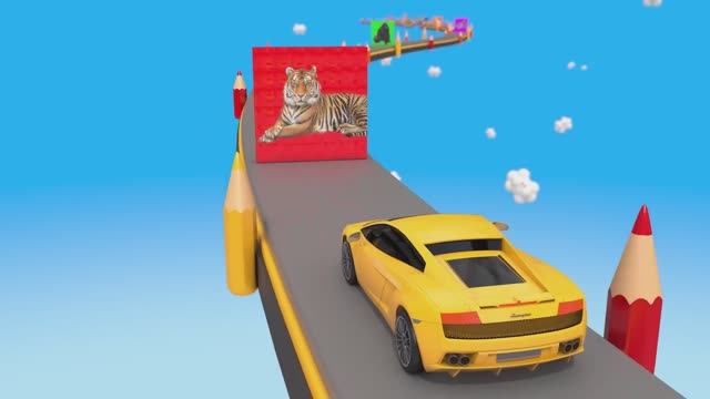 Играем и учимся! Сборка машинок -транспортных средств! Колеса, кузов и кабина со! Мультфильмы для ма