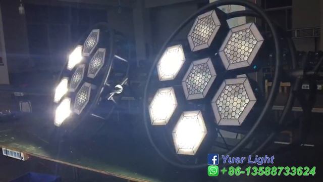 YUER™️ New 7 - Halo Hexa LED Pixel Light 1000W RGB Stage Lights