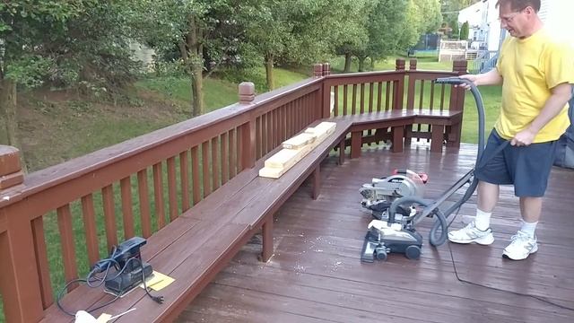 Using My Bagless Kirby G4 To Clean My Deck