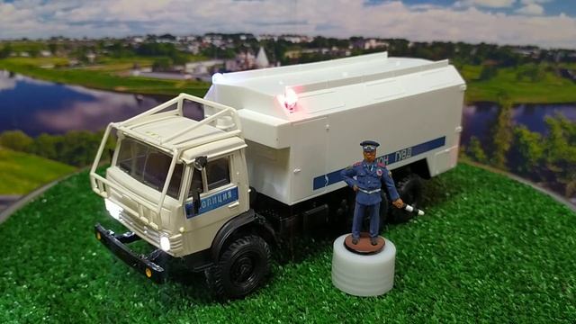 Мой проект КАМАЗ-4310 полиция ЭЛЕКТРИФИЦИРОВАННЫЙ.