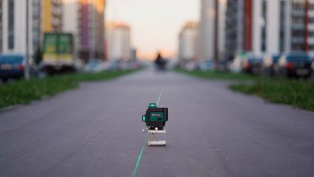 Лазерный уровень Rokodil Ray Pro, зеленый луч, 3D, 360 градусов, 12 линий