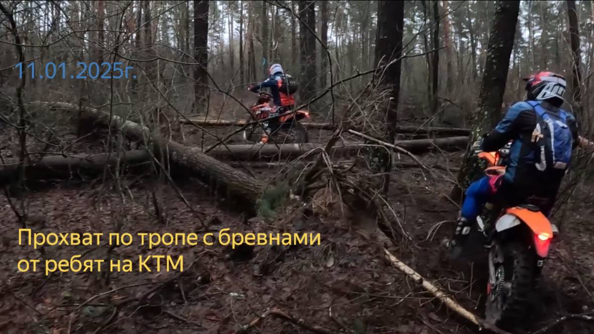 Преодоление брёвен через себя или преодоление себя через брёвна? Воронеж, Сомово - Рамонь 11.01.25г.