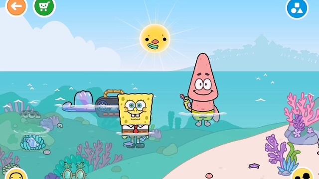 Видео игра Toca boca. Губка Боб 3 серия