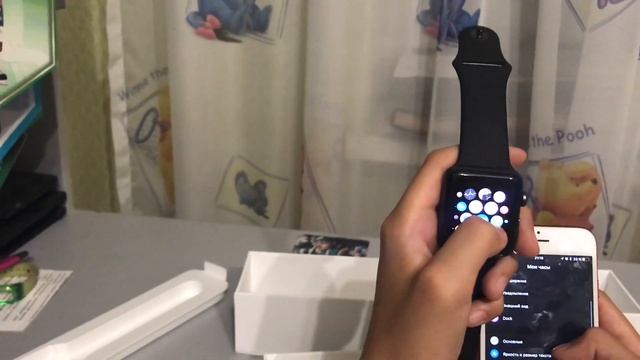 Распаковка Apple Watch serious 3
