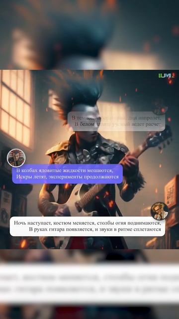 Песня Ученый-панк! Хит нового поколения! #guitar #lesson  #музыка #рок #гитара #metal #панк #shorts