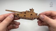 Видеоинструкция по сборке открытки-конструктора «Танк Т-90»