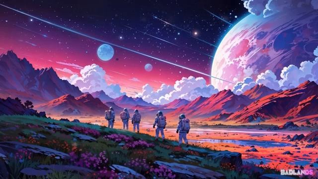 B A D L A N D S - A Synthwave Mix for Galactic Explorers.